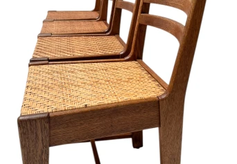 Four Modernist Art Deco Dining Room Chairs by Bas van Pelt for My Home, 1930s